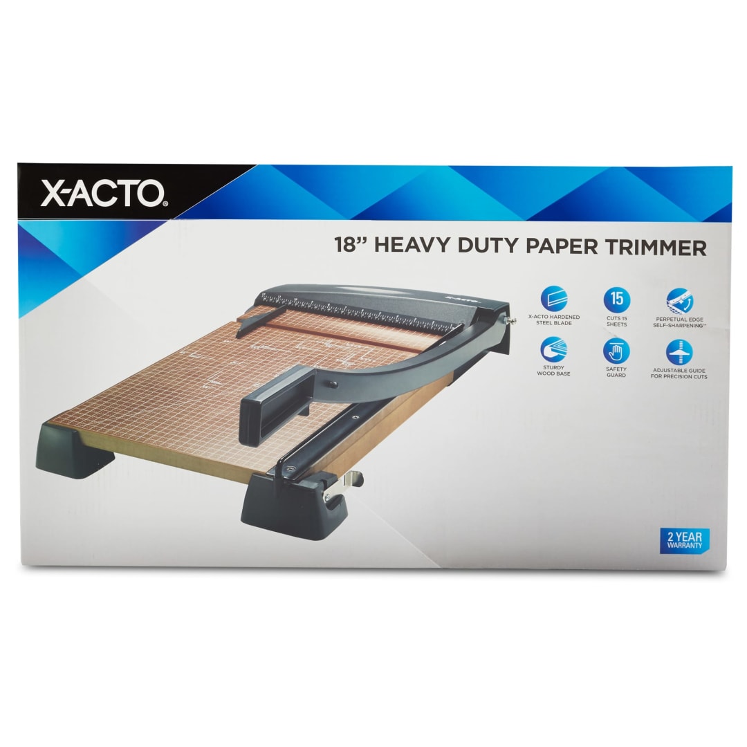 X-ACTO® Heavy-Duty Wood Guillotine Trimmer, 18-Inches