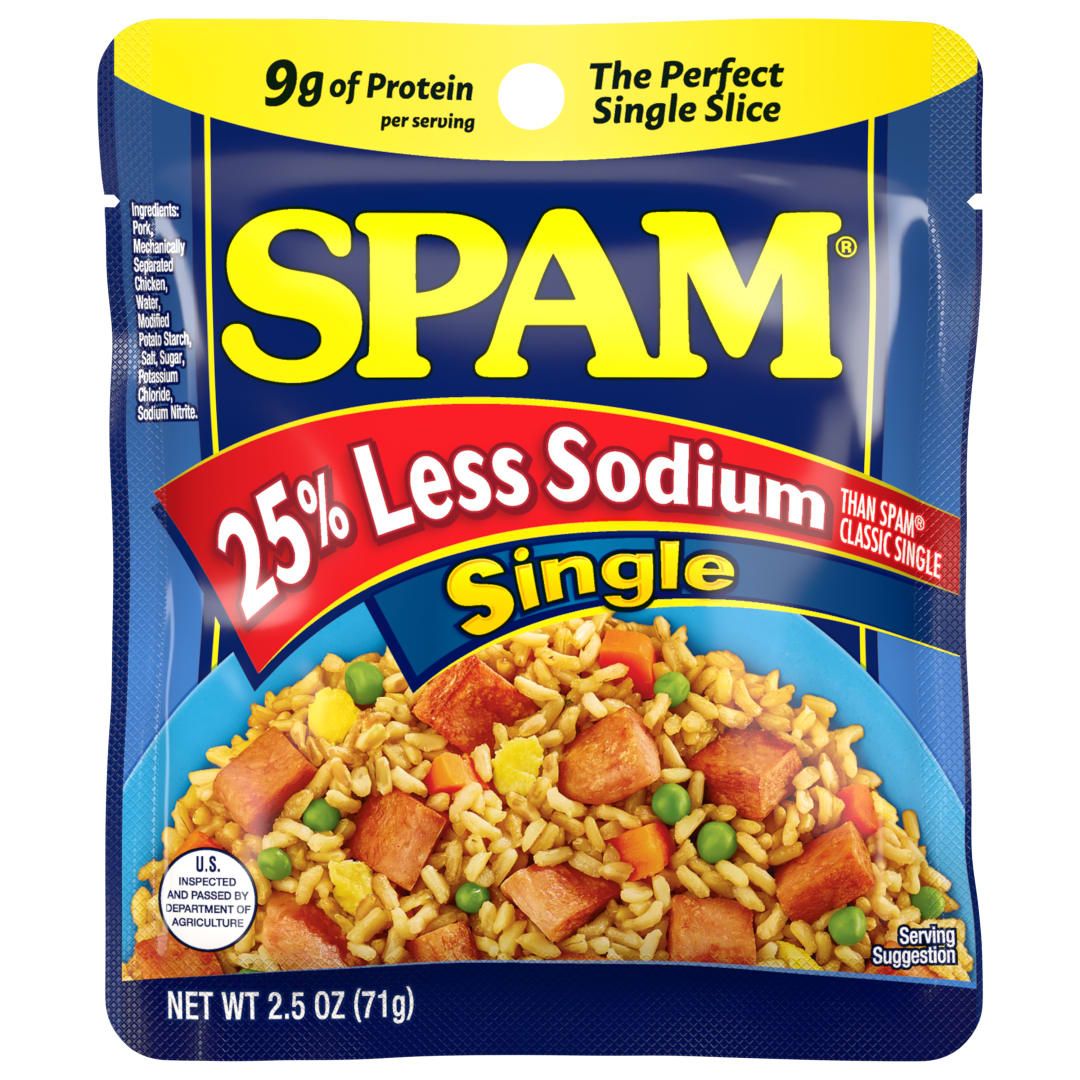 2.5OZ SPAM SINGLE LESS SODIUM