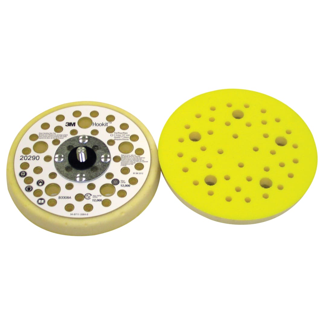 3M™ Hookit™ Clean Sanding Back-up Pad, 89925, 5 in x 11/16 in 5/16 in-24 External, 10 ea/Case