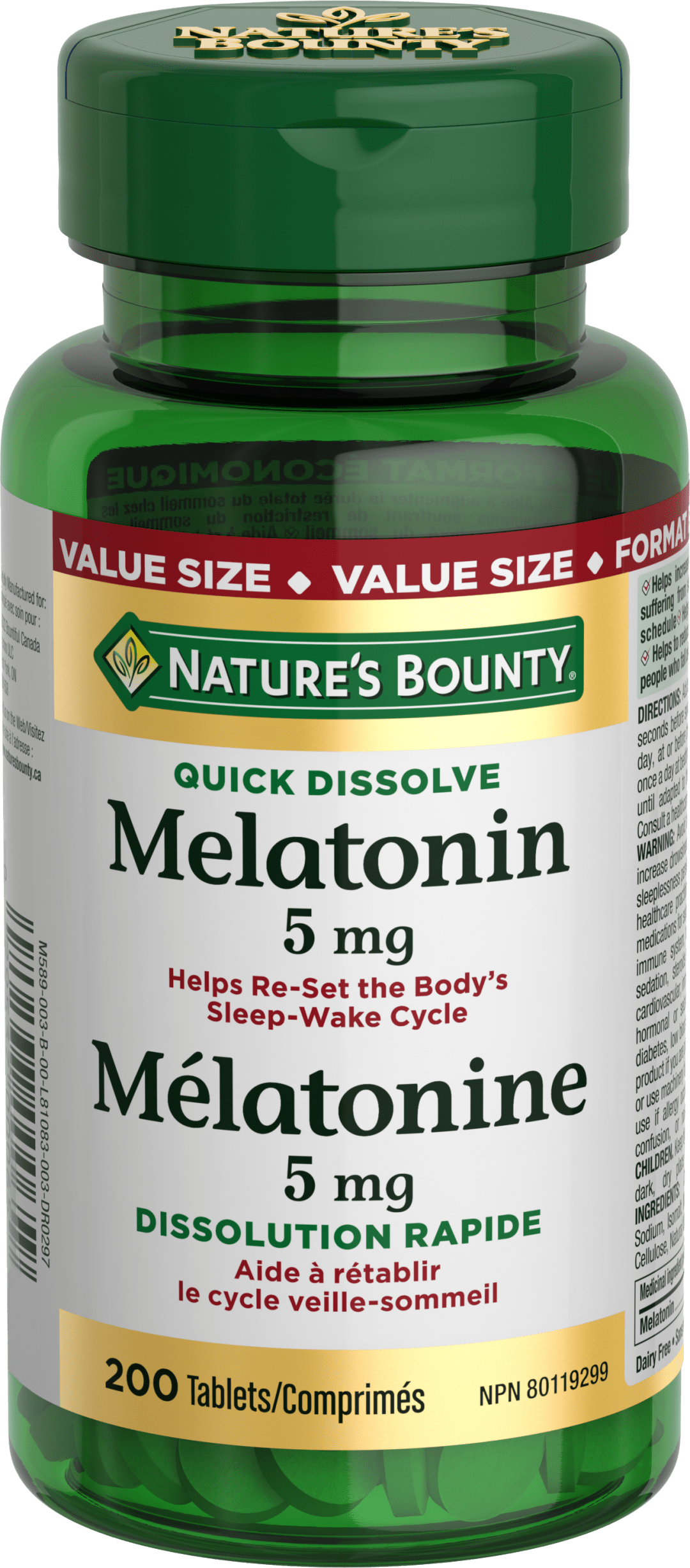 NBTY Melatonin 5mg 8x200TAB CA