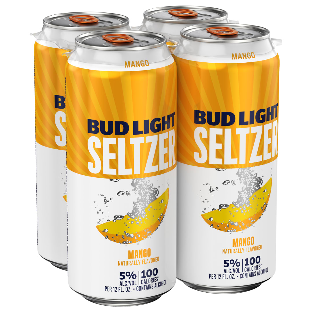 Bud Light Seltzer Mango Beer 4 - 12 fl oz Cans