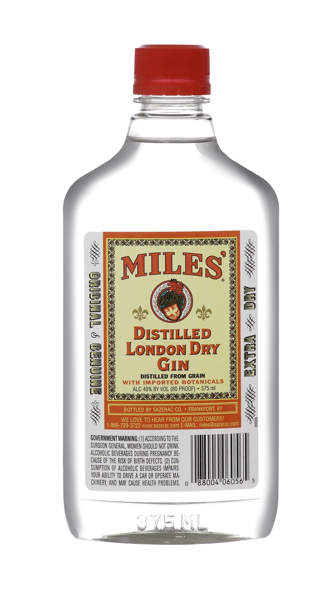 Miles Distilled London Dry Gin 375ml 80 Proof