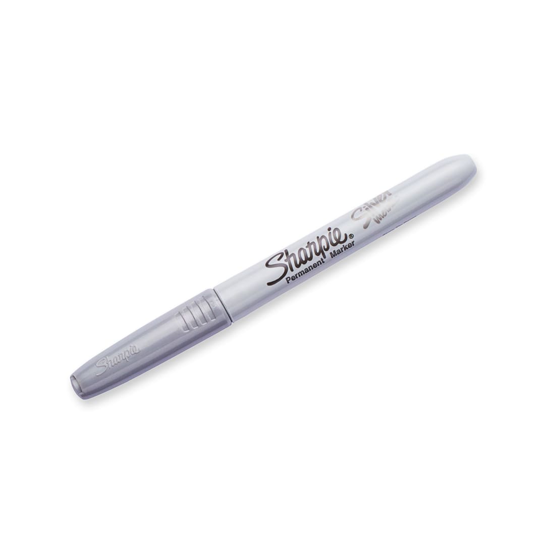 Sharpie® Metallic Permanent Marker, Fine Point, Silver, 1 Count