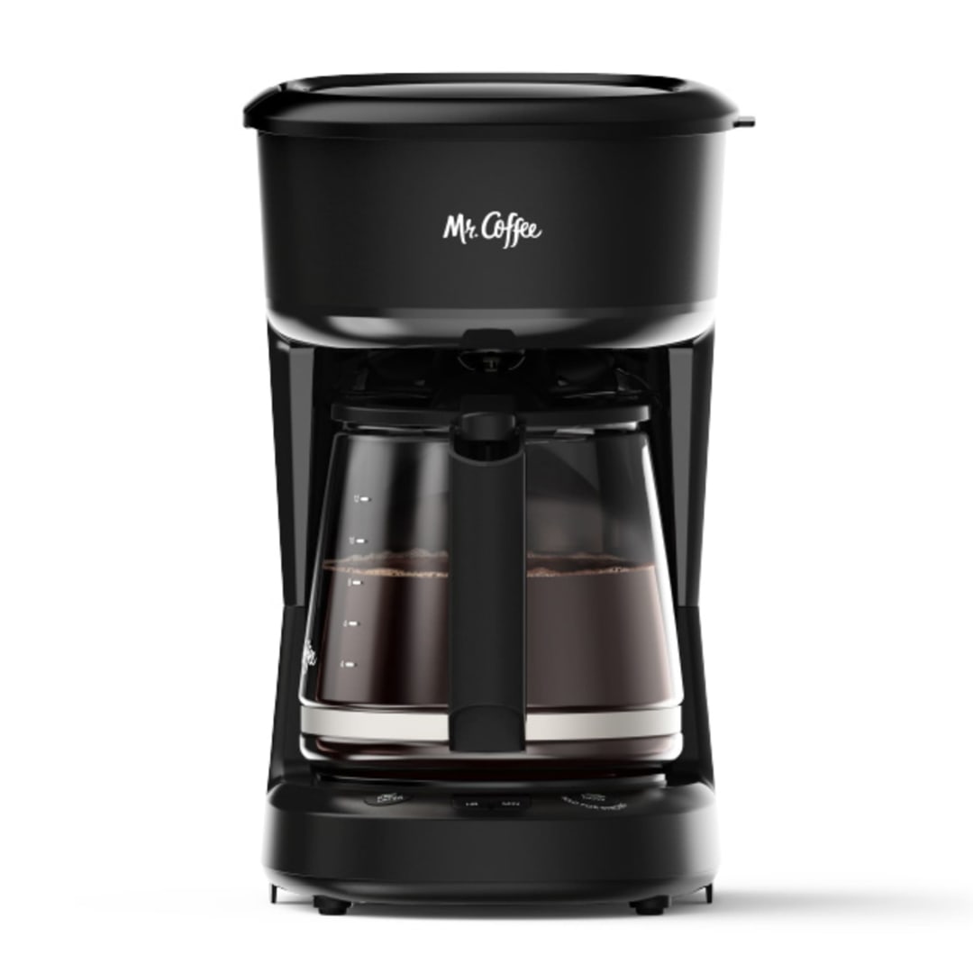 Mr. Coffee® 12 Cup Coffee Maker with Strong Brew Mode, Programmable Coffee Maker with Large Showerhead, Strong Brew Setting, Auto-Pause, Black
REVISED
Mr. Coffee® 12 Cup Programmable Coffee Maker with Strong Brew Mode, Auto-Pause, Black