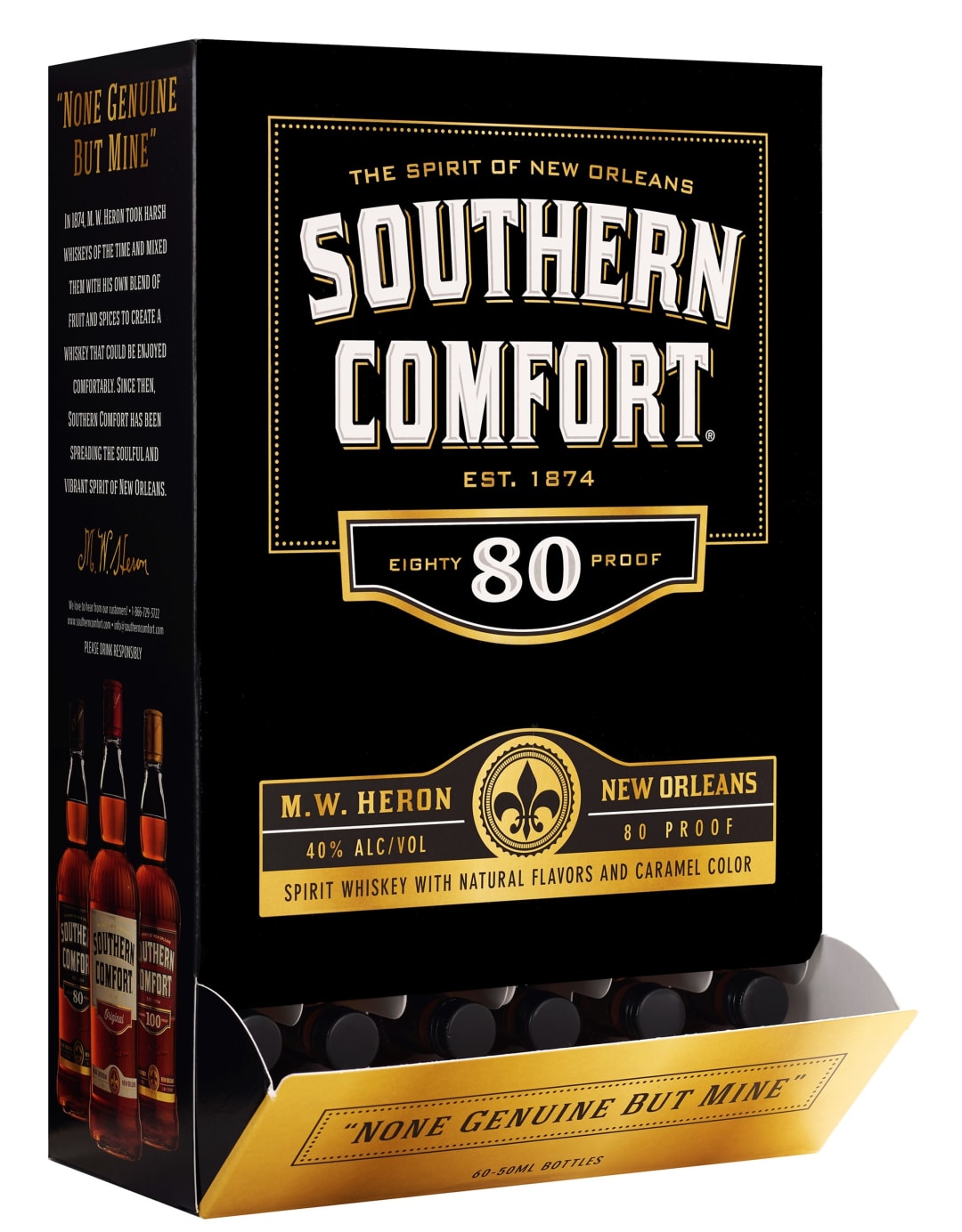 Southern Comfort Whiskey 60 Pack Dispenser 50ml 80 Proof