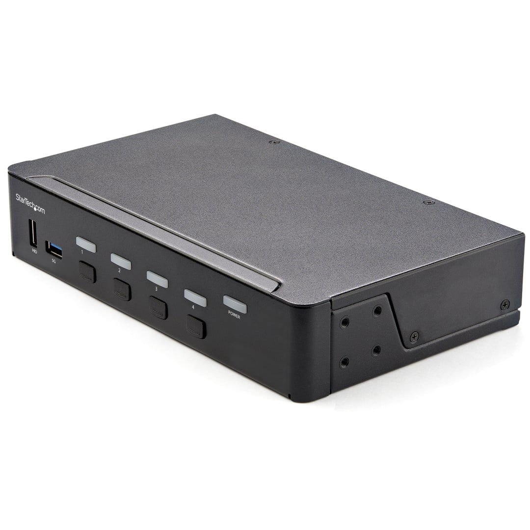 4 Port HDMI 4K60 KVM w  Audio and USB 3 0 Hub