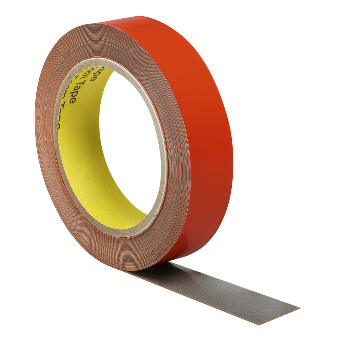 3M™ Acrylic Foam doppelseitiges Klebeband GT6008F, Grau, 0.8 mm, 17 mm x 110 m