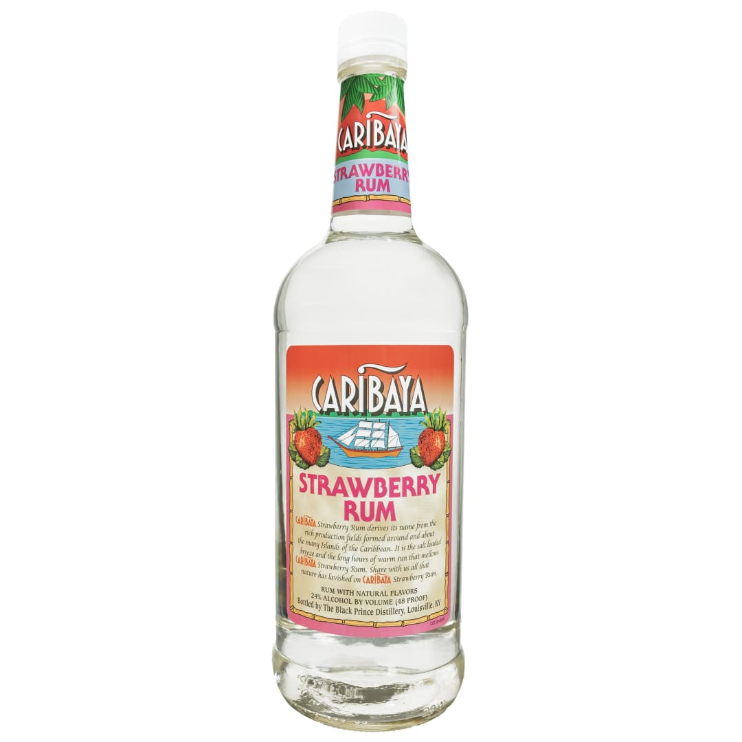 Caribaya Rum Strawberry 1l 48 Proof