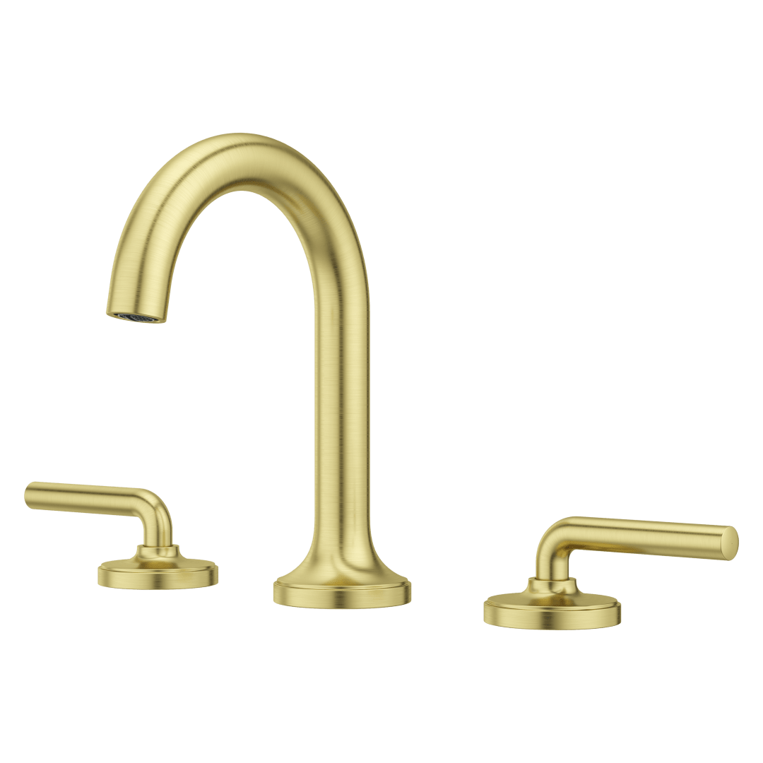 Tenet 2-Handle 8" Widespread Bathroom Faucet in Brushed Gold