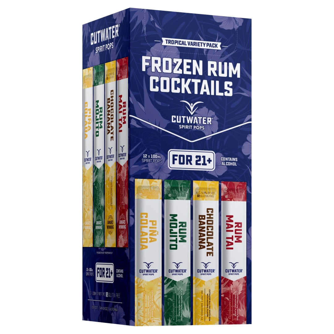 Cutwater Tropical Rum Frozen Pops 12 pack
