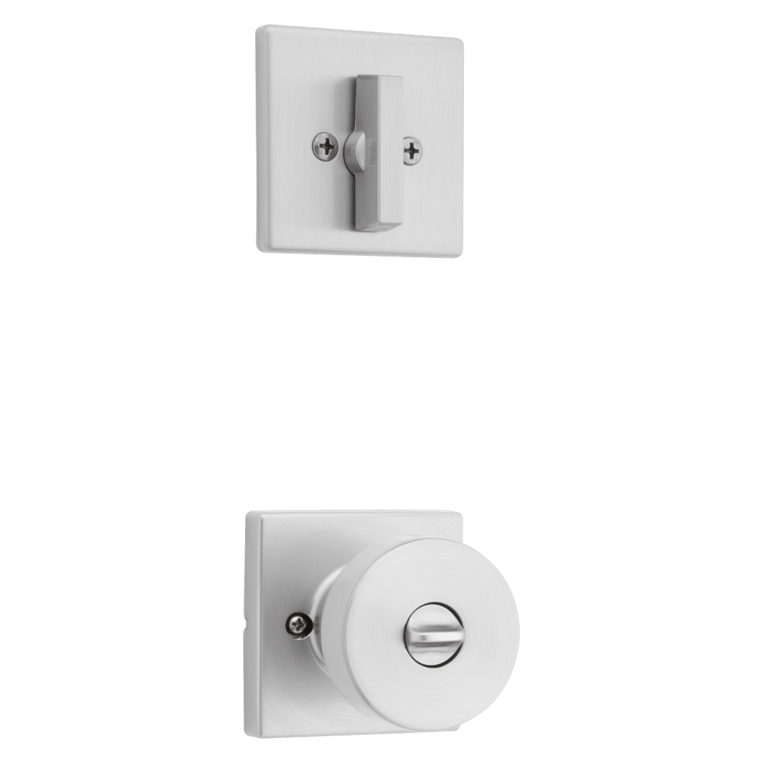 Cambie Combo Pack with Keyed Knob featuring SmartKey Security™ in Satin Nickel