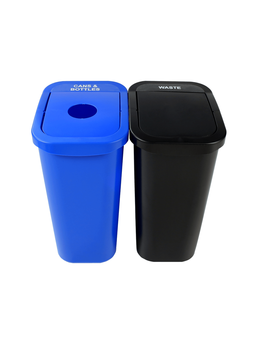  BILLI BOX - Double - Kit - 10 G - Cans & Bottles-Waste - Circle-Swing - Blue-Black