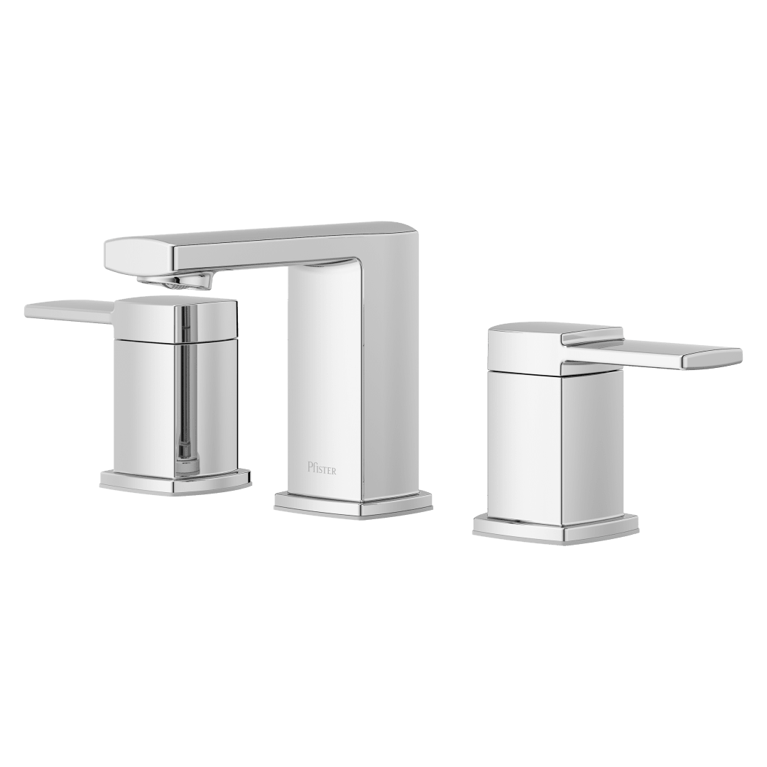 Jennik 8-in-15-in Widespread Lavatory Faucet in Polished Chrome