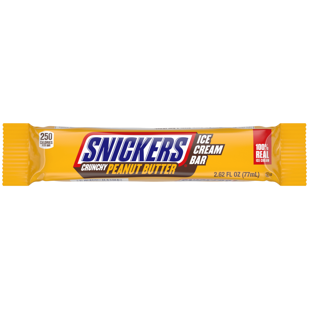 SNICKERS Ice Cream, Milk Chocolatey Crunchy Peanut Butter Ice Cream Bar, 2.62 Oz