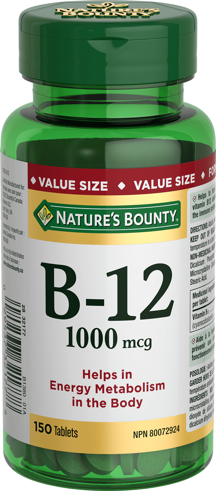 NBTY Vit B12 1000mcg VS 24x150 TAB CA