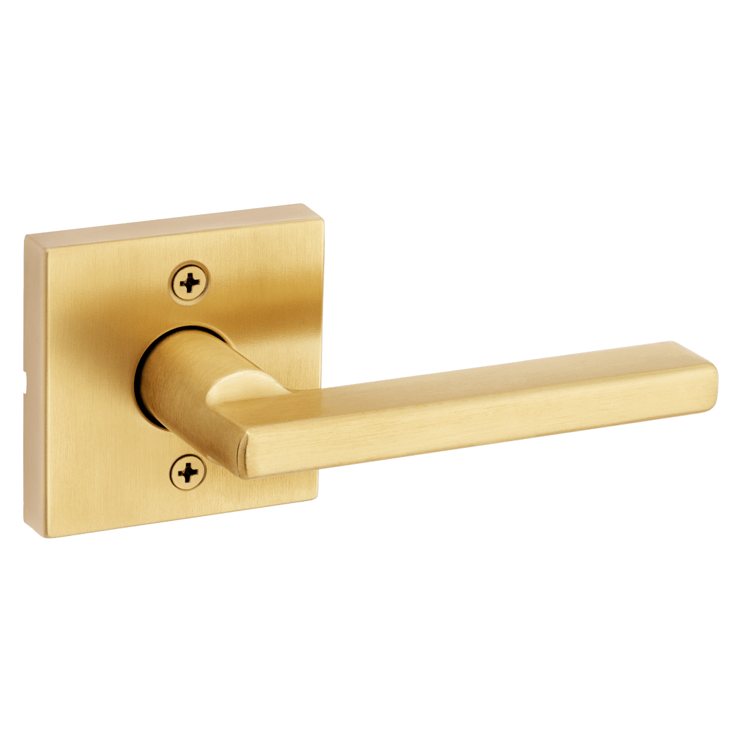 Halifax Half - Dummy Door Lever in Satin Brass