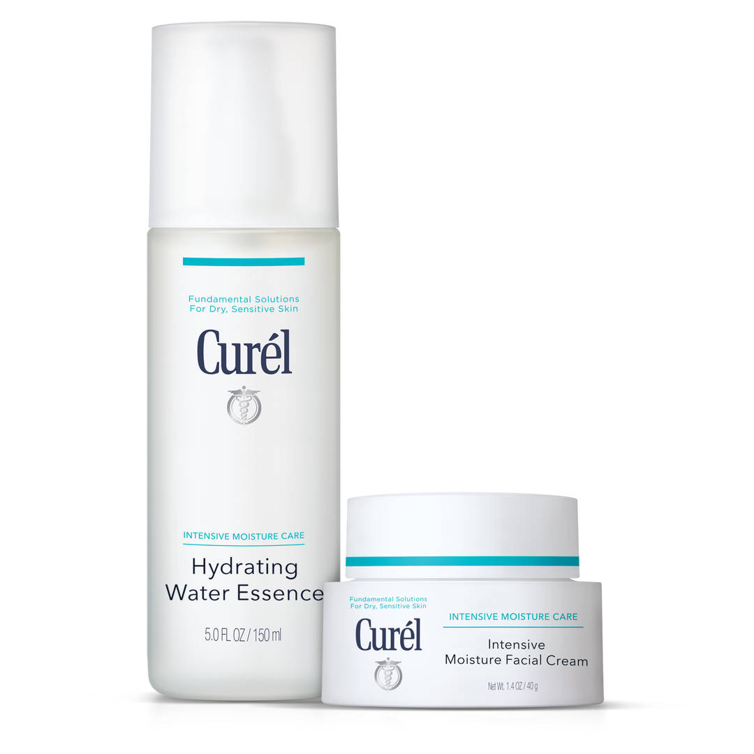 Curel Hydrating Water Essence & Intensive Moisture Cream Bundle