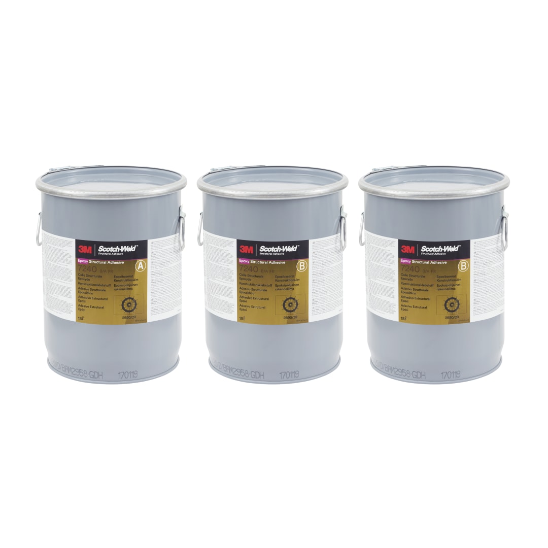 3M™ Scotch-Weld™ Epoksi Yapışkan 7240 FR, Siyah, 54 L