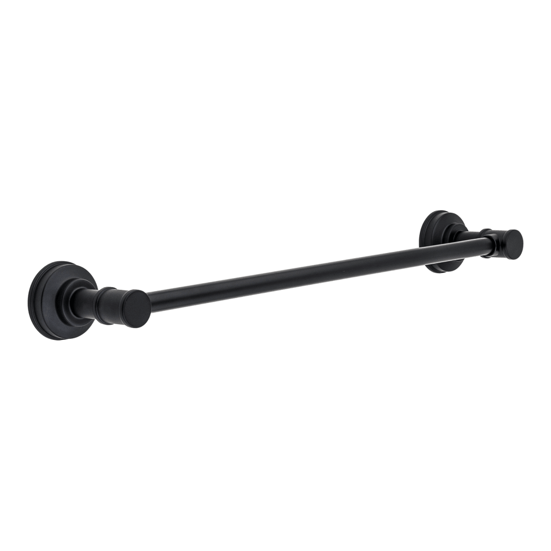 Breckenridge 18" Towel Bar with Invisihook in Matte Black