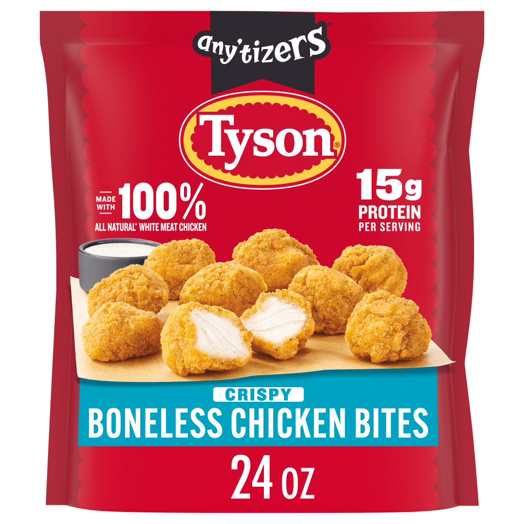 Tyson Any’tizers Frozen Crispy Boneless Chicken Bites, 24 oz