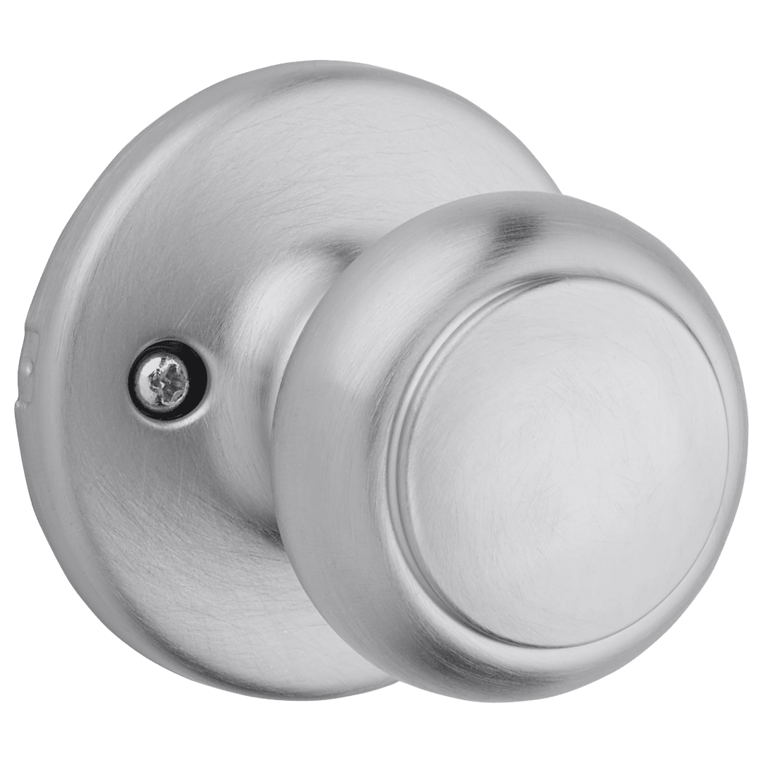 Cove Half-Dummy Knob in Satin Chrome