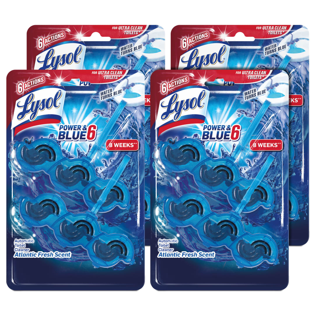 LYSOL® Automatic Toilet Bowl Cleaner - Power & Blue 6 Blue Water 4/2 ct.