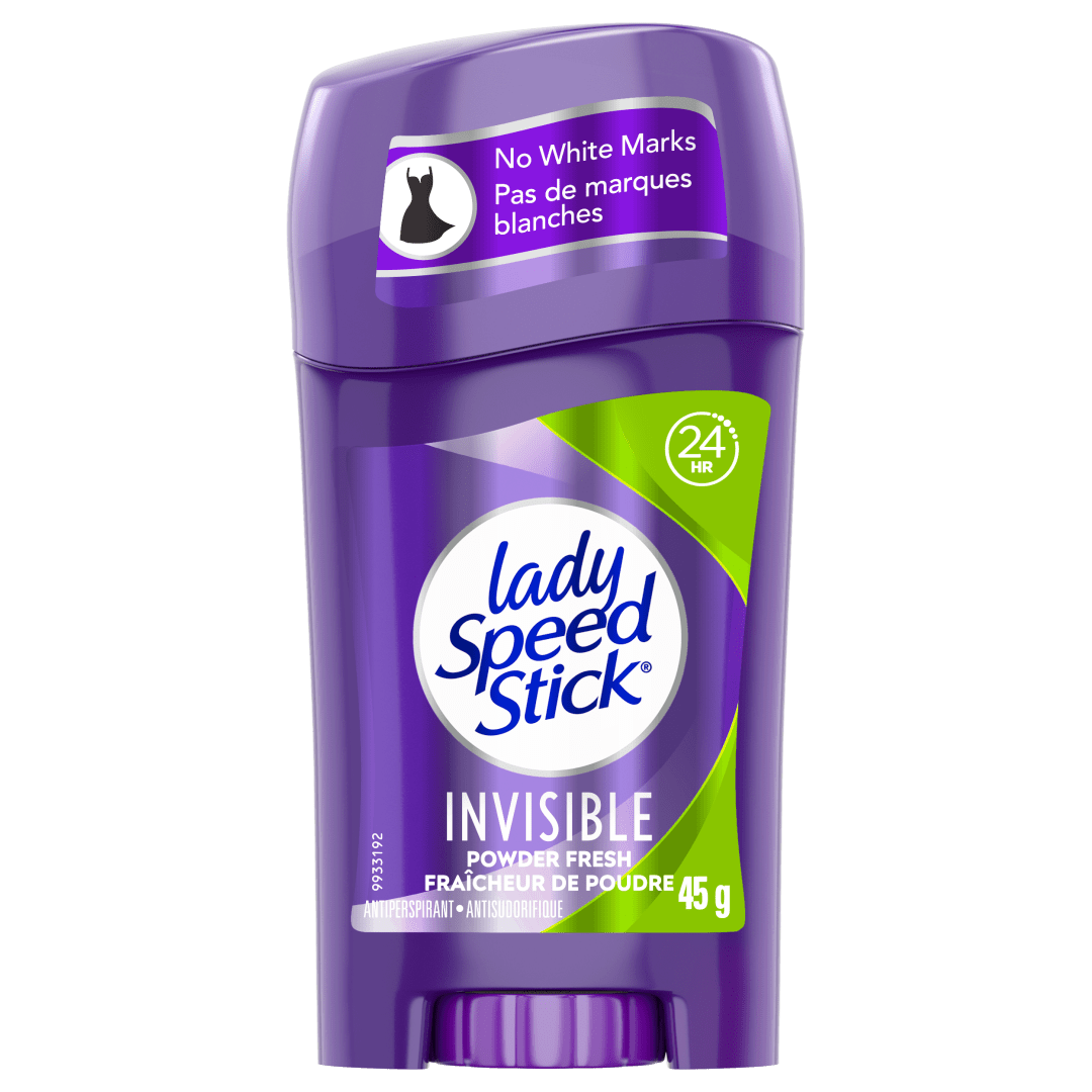 Lady Speed Stick Antiperspirant Deodorant, Invisible, Powder Fresh, 45g
