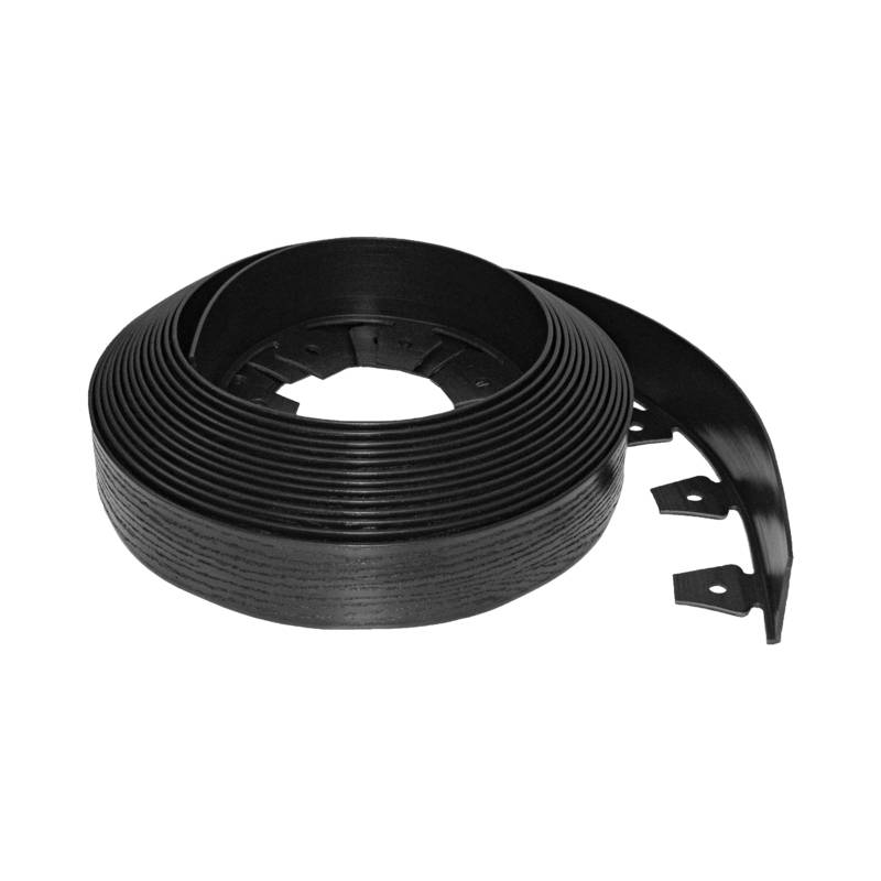 EdgePro 2.5-inch No-Dig Landscape Edging Kit, 25-Foot, Black Woodgrain