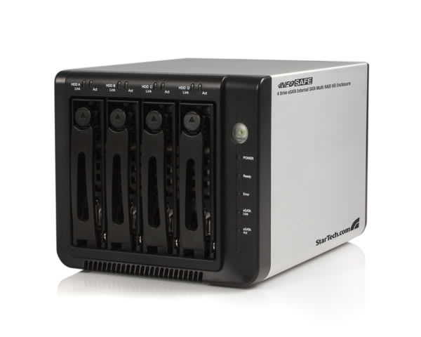 4-Drive eSATA External SATA Drive Enclosure