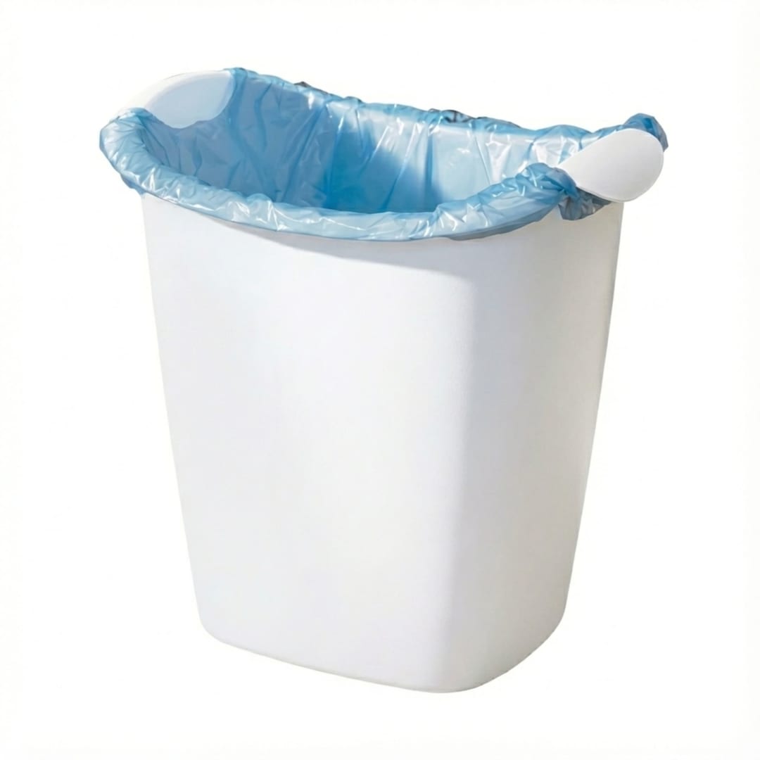 Rubbermaid Recycle Bag Wastebasket, 14 Quart, White