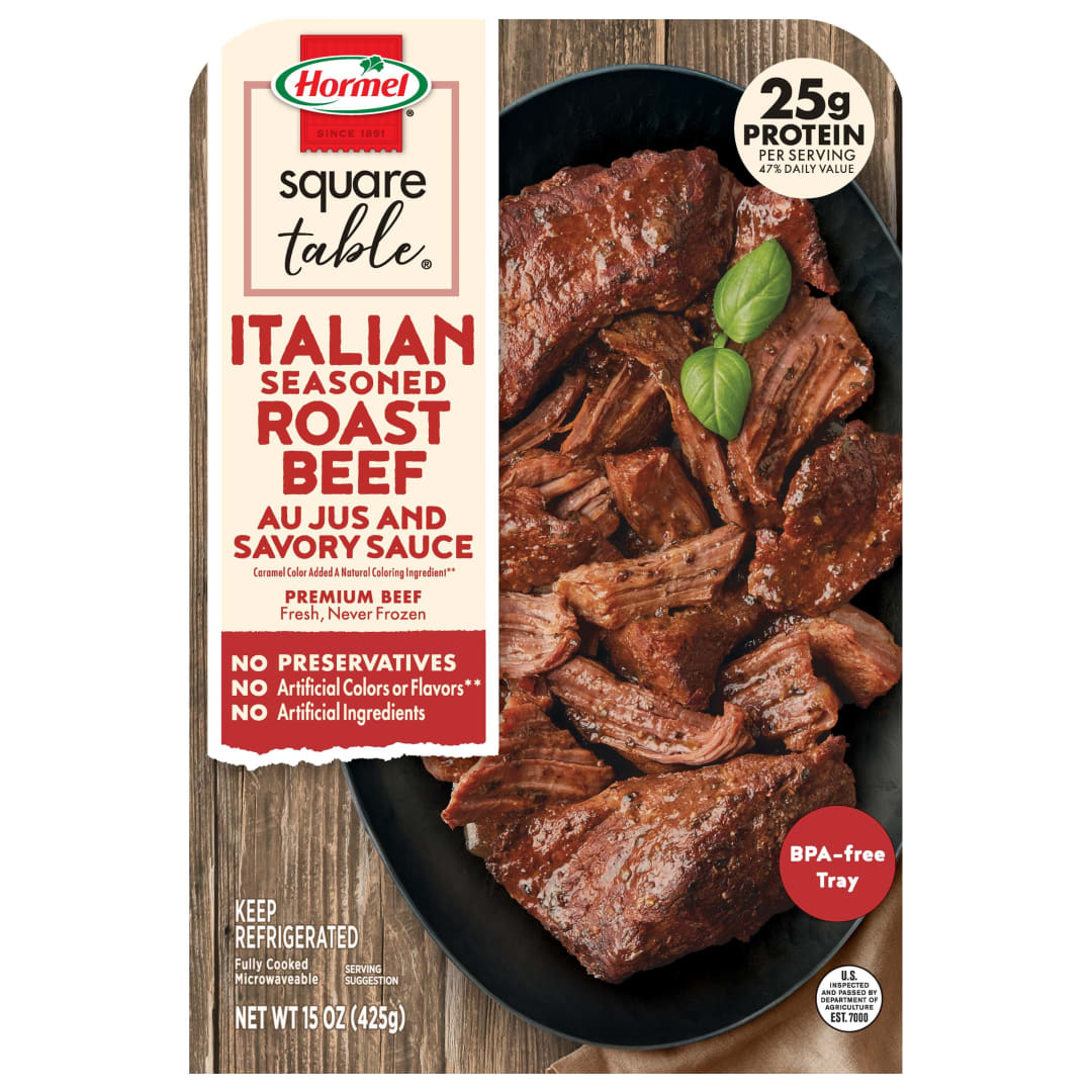 HORMEL SQUARE TABLE Italian Style Beef Roast Au Jus