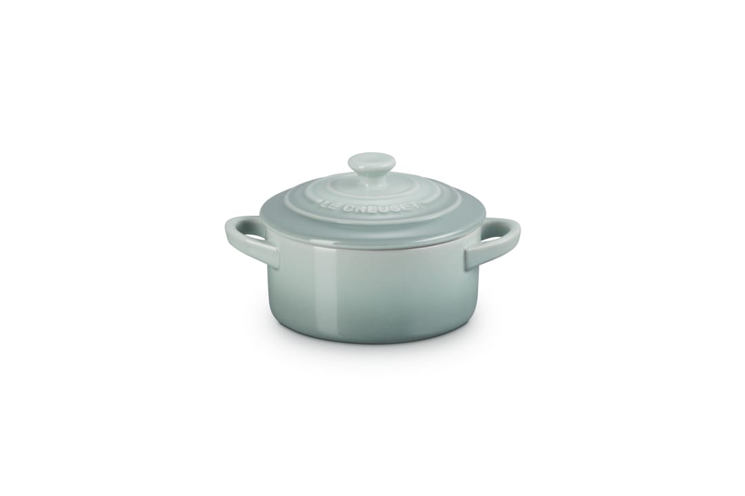 Stoneware Mini Round Cocotte, 8 oz. - Sea Salt