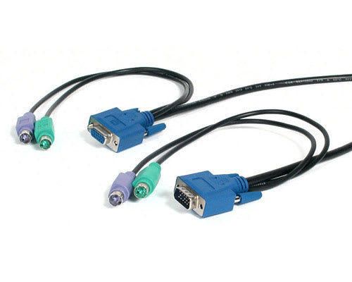 25 ft. PS/2 Ultra-Thin 3-in-1 KVM Cable