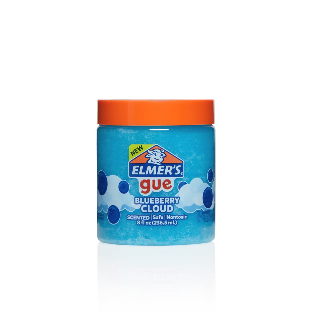 Elmer's Gue Pre Made Slime, Blueberry Cloud Slime, Scented, 1 Count