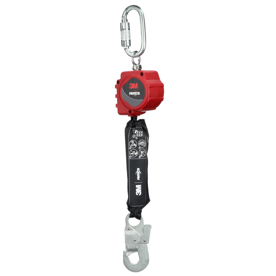 3M™ Protecta® Self-Retracting Lifeline, Web, Tri-Lok Carabiner, Snap Hook, 6 ft, 1.8 m, 3100641