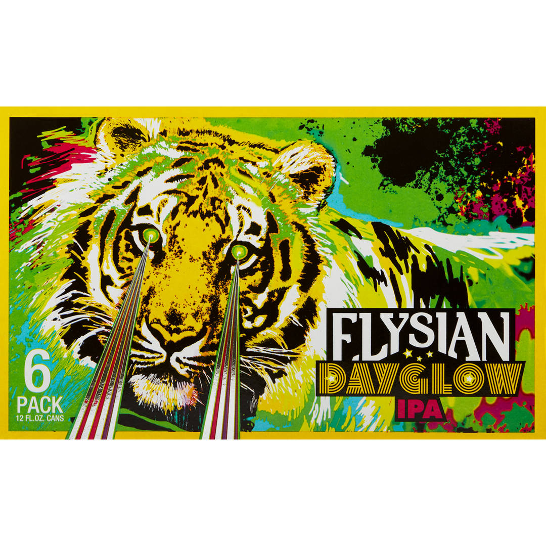 Elysian Dayglow IPA Craft Beer, India Pale Ale, 6 Pack Beer, 12 FL OZ Cans, 7.4 % ABV