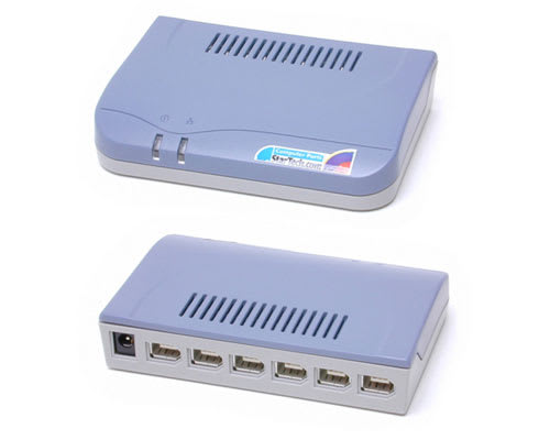 *D*6 Port IEEE-1394 Firewire Hub