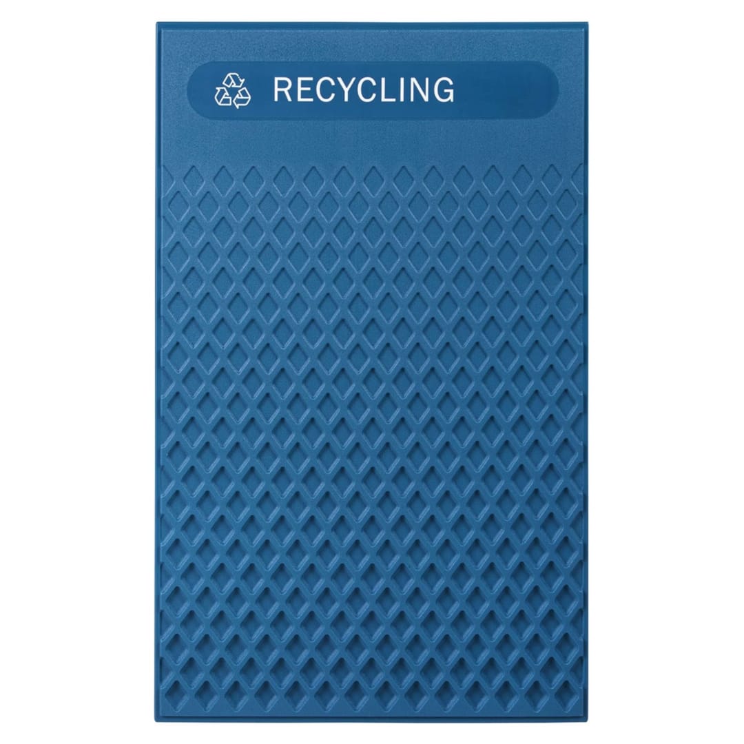 Rubbermaid Commercial Products Decorative Plastic Mixed Recycling Panels, Blue
