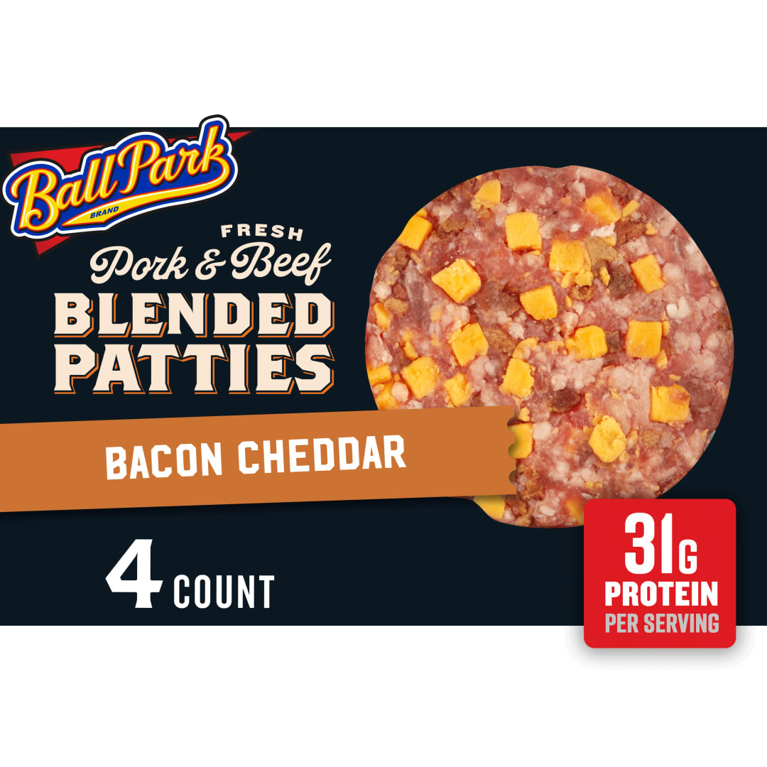 Ball Park® Bacon Cheddar Pork & Beef Patties
