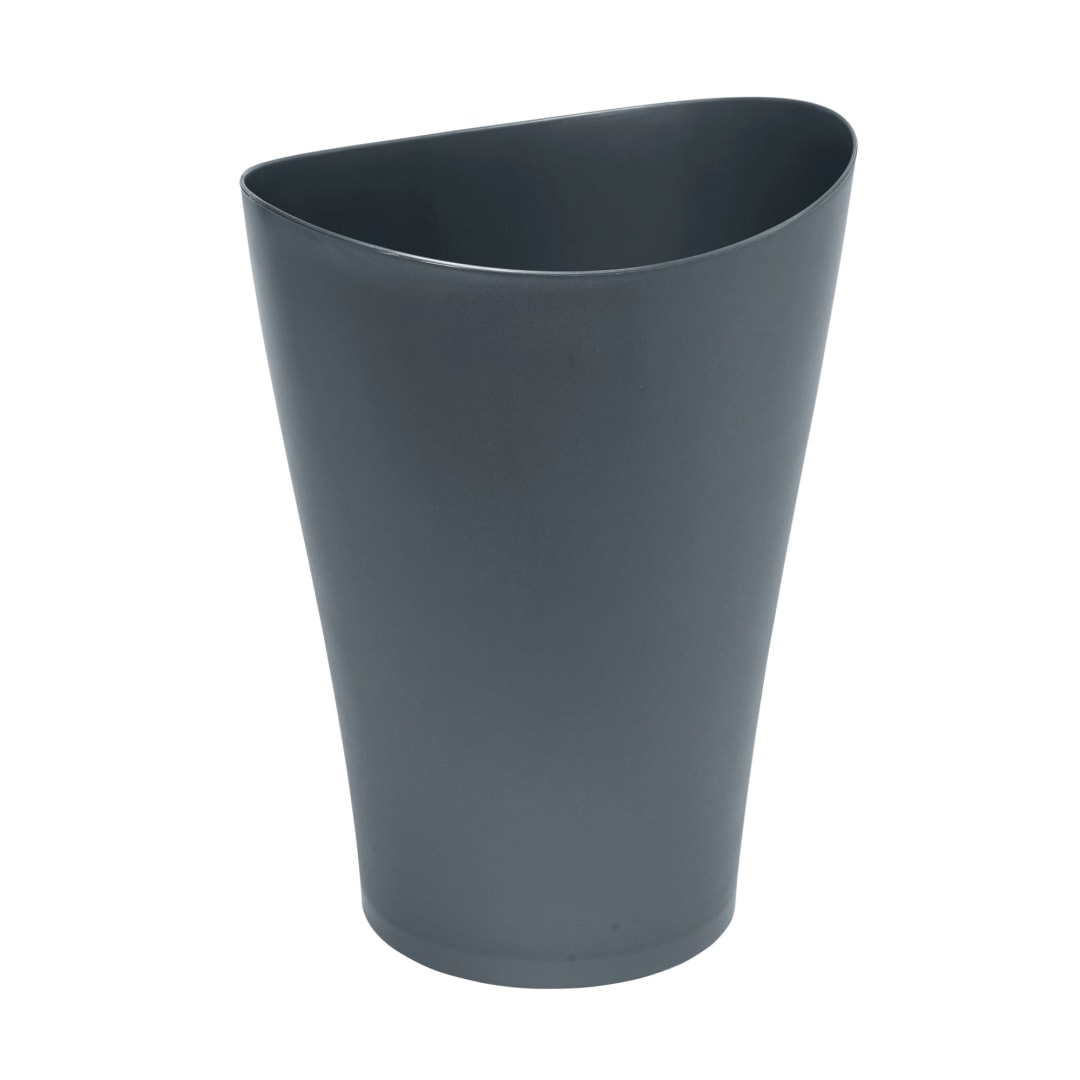 Rubbermaid® 2.25G Spaworks Wastebasket, Gunmetal Blue