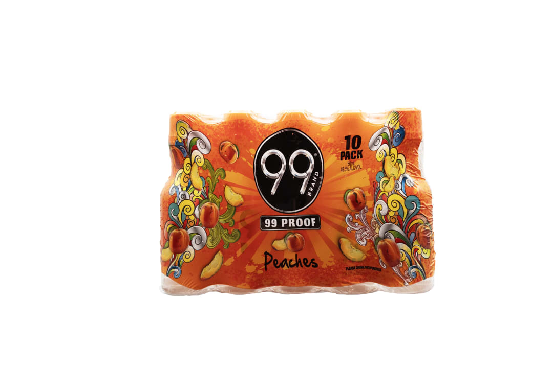 99 Peaches Liqueur 10 Pack 50ml 99 Proof