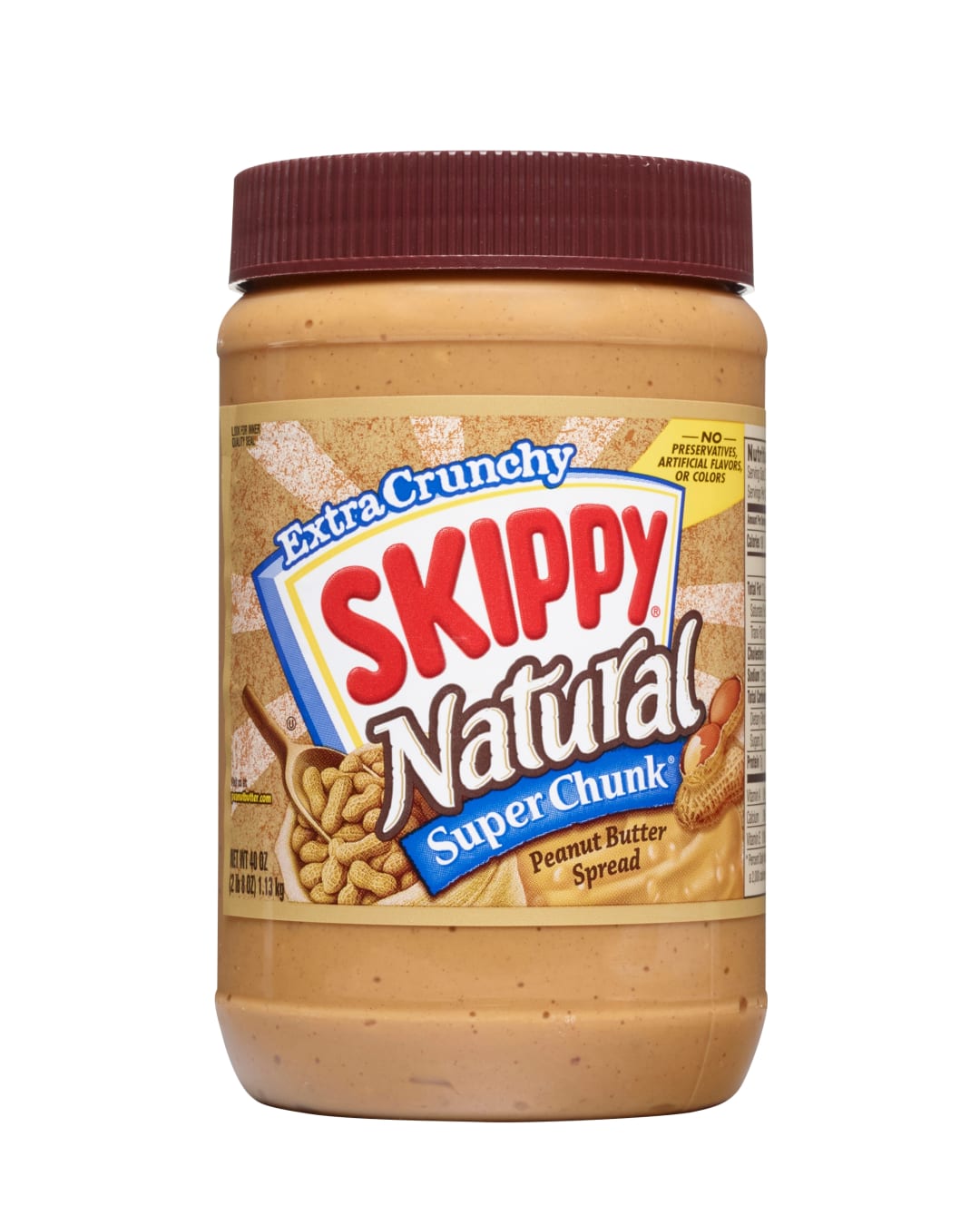 SKIPPY SUPER CHUNK Natural Peanut Butter Spread