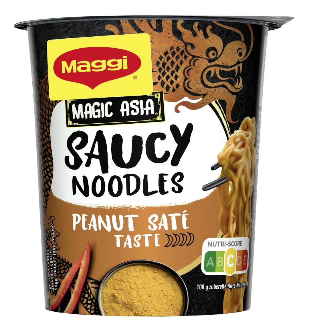 MAGGI MAGIC ASIA Saucy Noodles Peanut Sate Cup 75g