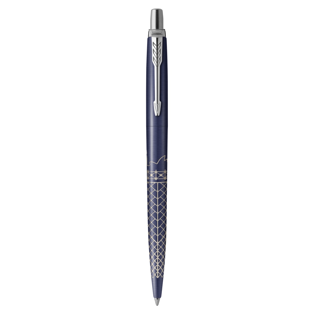 Parker Jotter Bolígrafo | Edición Especial | Sydney Azul con detalles cromados | Tinta Azul | Estuche de Regalo