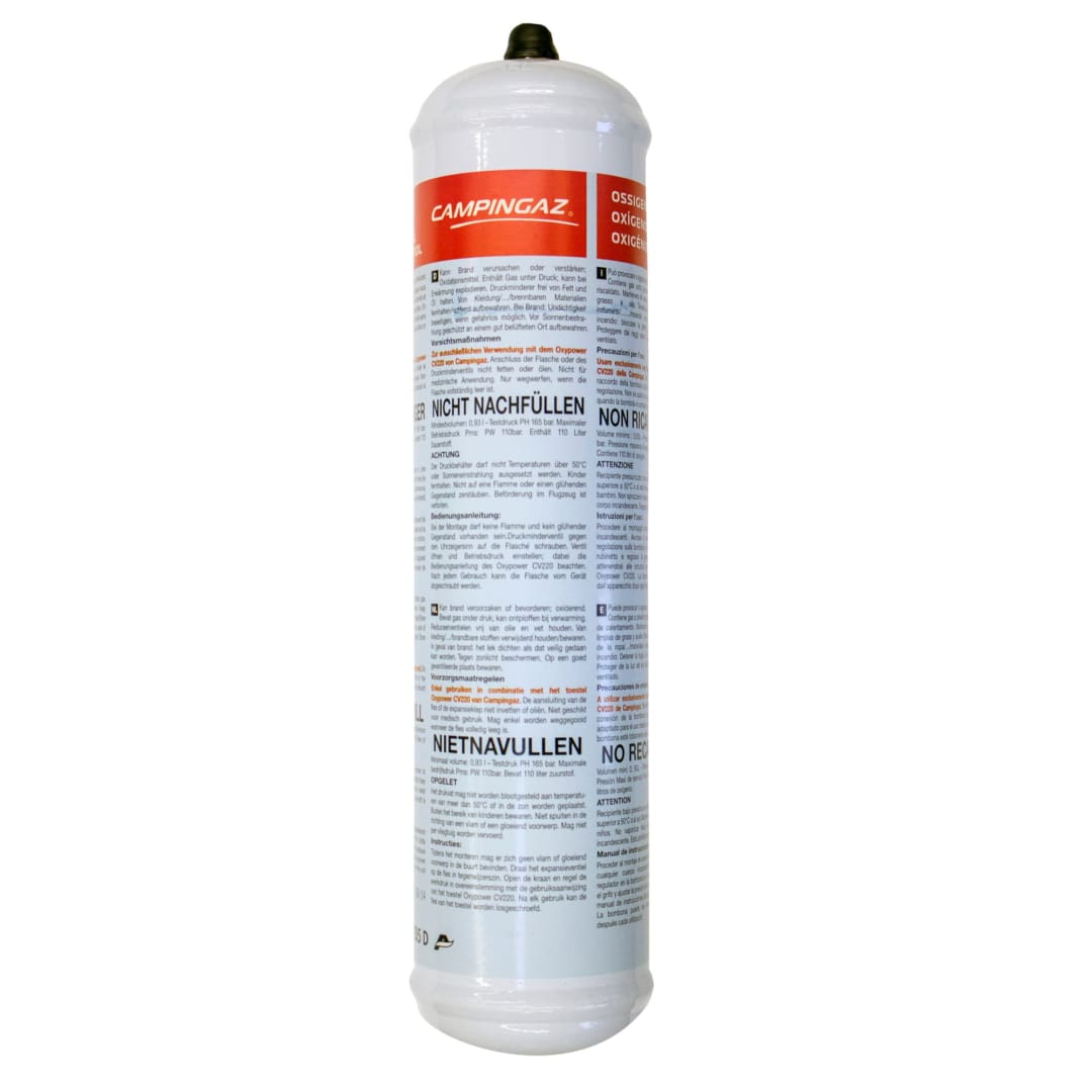 CYLINDER OXYGEN DISPOSABLE BOTTLE 110L