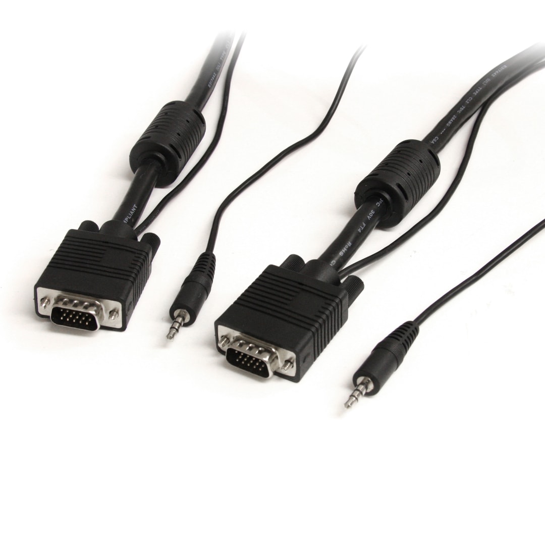 25 ft Coax High Res Monitor VGA Cable HD15 M M