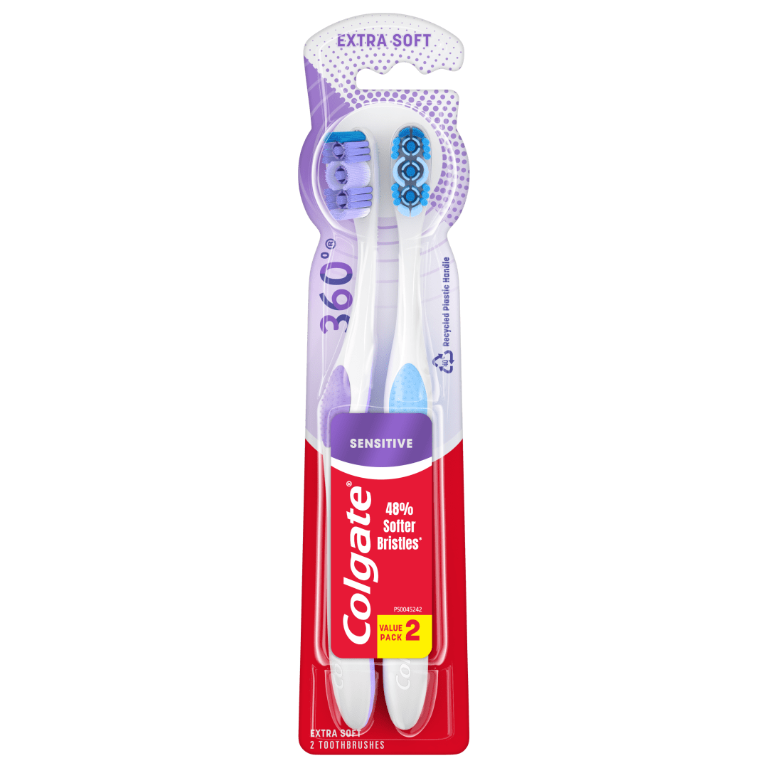 Colgate Enamel Health Sensitive Toothbrush, Extra Soft, 2 ct
