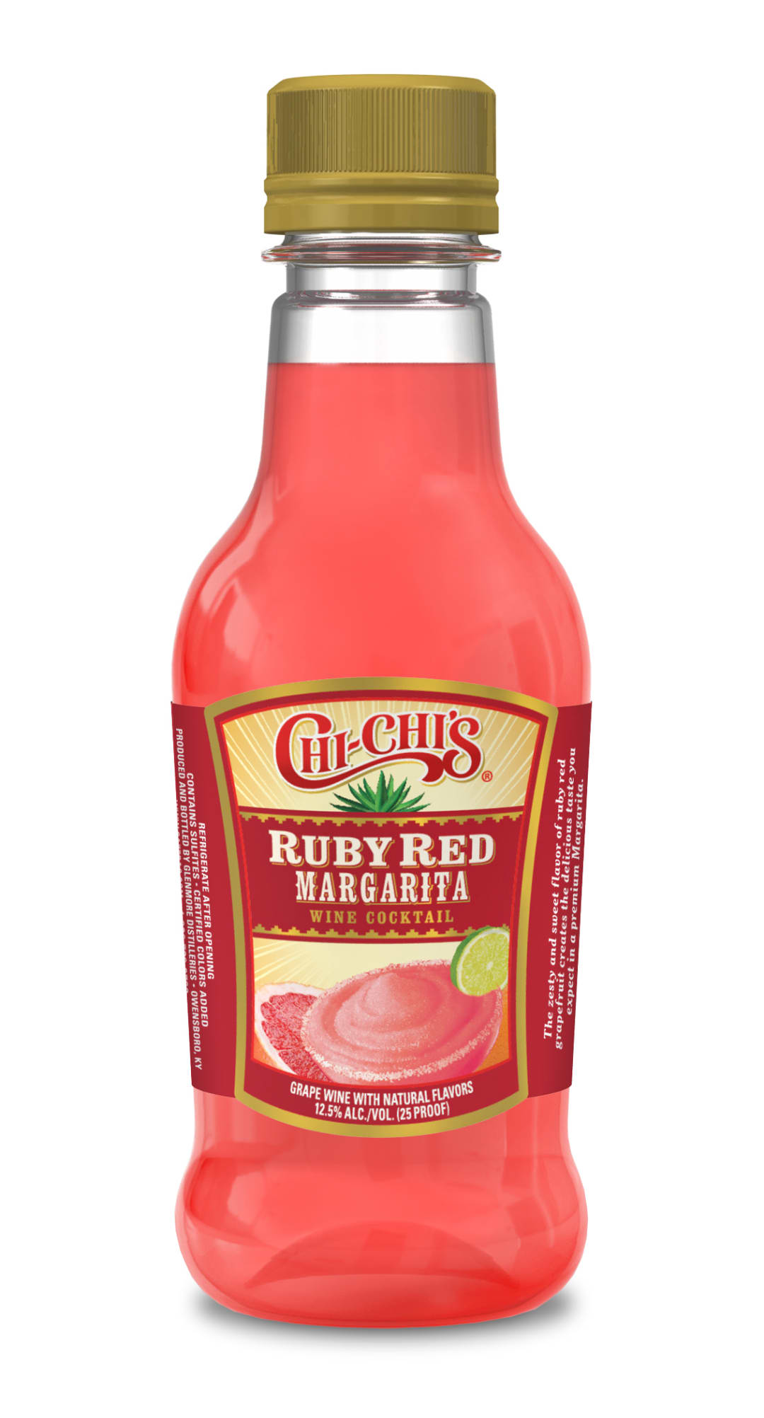 Chi-Chi's Wine-Based Ruby Red Margarita Wine Cocktail 187ml 25 Proof