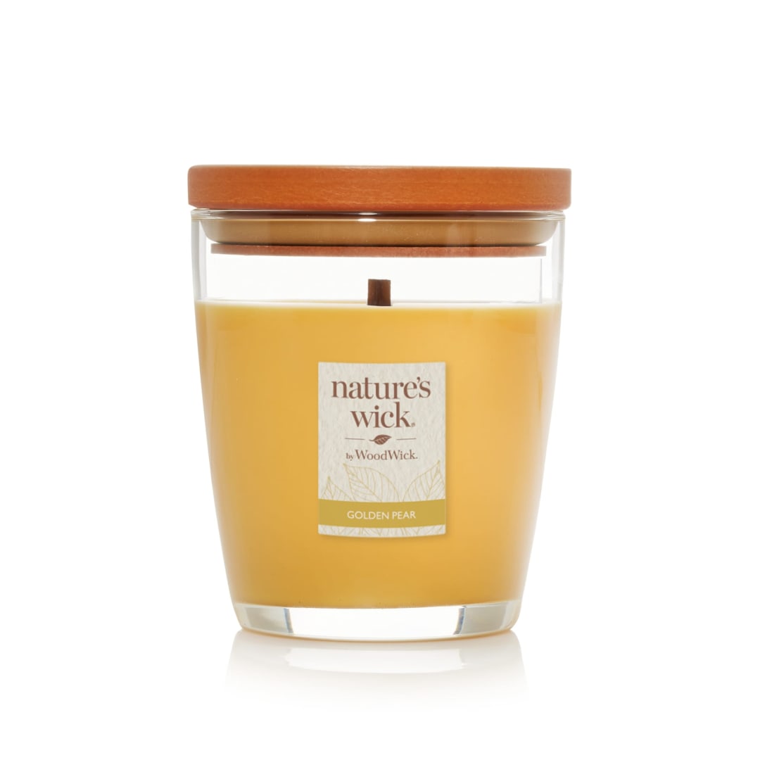 Nature's Wick Golden Pear Medium Jar Candle