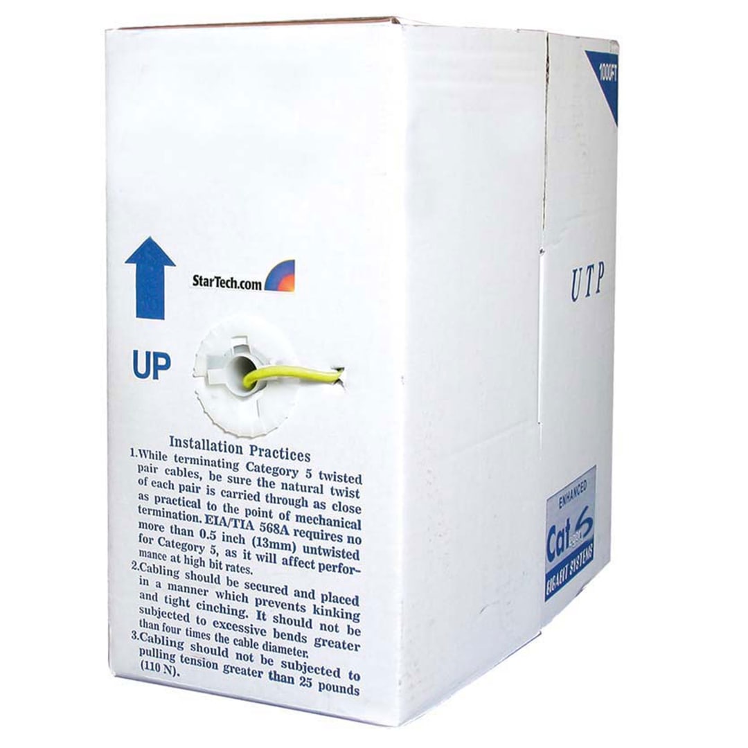 Yellow Cat 6 Stranded UTP Patch Cable By the Foot